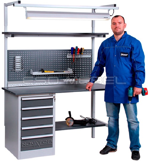 Готовое решение.Верстак esd-mebel серии Hard
